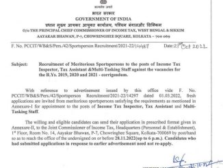 Income Tax Vacancy 2022 Ask to Apply Income Tax Department Recruitment for MTS Bharti Form through asktoapply.in latest govt job for india
