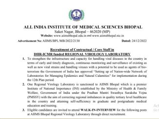 IIMS Bhopal Vacancy 2022 Ask to Apply All India Institute of Medical Sciences Recruitment for Research Scientist Bharti Form through asktoapply.in