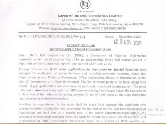 Jaipur Metro Vacancy 2022 Ask to Apply Jaipur Metro Recruitment for Patwari Bharti Form through asktoapply.in latest govt job in india