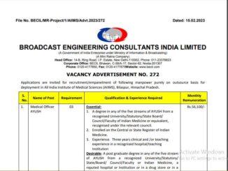 BECIL Vacancy 2023 Ask to Apply Broadcast Engineering Consultants India Limited Recruitment for Staff Bharti Form through asktoapply.in