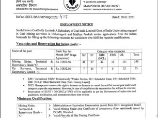 SECL Vacancy 2022 Ask to Apply South Eastern Coalfields Limited Recruitment for Mining Sirdar Bharti Form through asktoapply.in