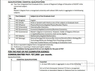 KVS Vacancy 2022 Ask to Apply Kendriya Vidyalaya Sangathan Recruitment for Teachers Bharti Form through asktoapply.in govt job in india