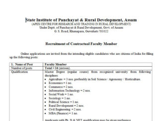 SIRD Vacancy 2022 Ask to Apply State Institute of Rural Development Meghalaya Recruitment for Block Coordinator Bharti Form through asktoapply.in