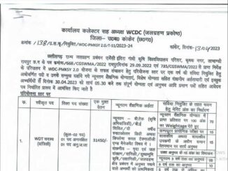 Chhattisgarh WCDC Kanker Ask to Apply Cg Jalgrahan Prakosth Kanker Recruitment 2023 Apply form 03 Data Entry Operator Vacancy through