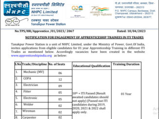 NHPC Vacancy 2022 Ask to Apply National Hydro Electric Power Corporation Limited Recruitment for Apprentices Bharti Form through asktoapply.in