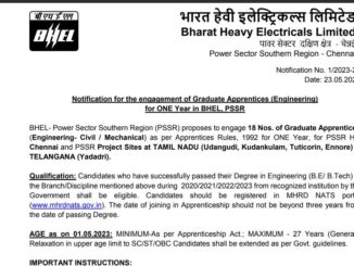 BHEL Vacancy 2022 Ask to Apply Bharat Heavy Electricals Limited Recruitment for Graduate Apprentices Bharti Form through asktoapply.in