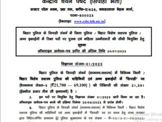 Bihar Police Vacancy 2022 Ask to Apply Bihar Police Recruitment for Constable Bharti Form through asktoapply.in latest govt job in india