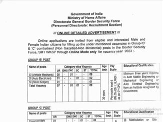 BSF Vacancy 2022 Ask to Apply Border Security Force Recruitment for Head Constable Bharti Form through asktoapply.in latest govt job for india