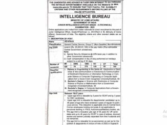 IB Vacancy 2022 Ask to Apply intelligence bureau Recruitment for Junior Intelligence Officer Bharti Form through asktoapply.in